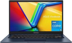 ASUS 2023 Vivobook 14 Laptop, 14” FHD (1920 x 1080) Display, Intel Core i5-1235U CPU, Intel Iris Xᵉ Graphics, 8GB RAM, 256GB SSD, Windows 11 Home, Quiet Blue, F1404ZA-AS51