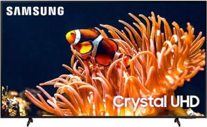 SAMSUNG Smart TV 43-Inch Class 4K Crystal UHD DU8000 Series HDR Smart TV w/Object Tracking Sound Lite, Motion Xcelerator 120Hz, Ultra Slim Design, Gaming Hub, Alexa Built-in (UN43DU8000, 2024 Model)